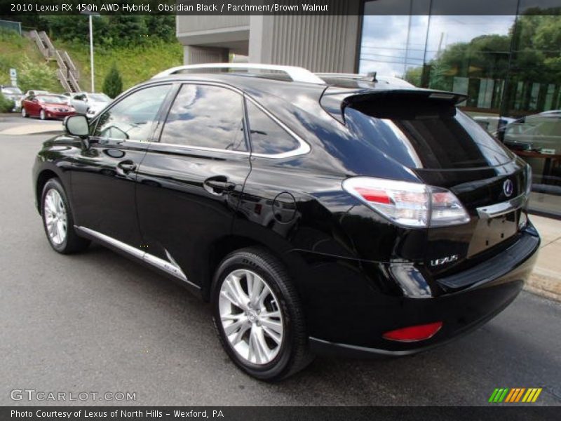 Obsidian Black / Parchment/Brown Walnut 2010 Lexus RX 450h AWD Hybrid