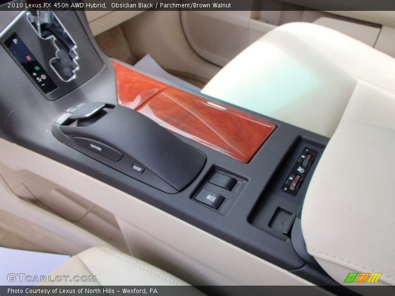 Obsidian Black / Parchment/Brown Walnut 2010 Lexus RX 450h AWD Hybrid