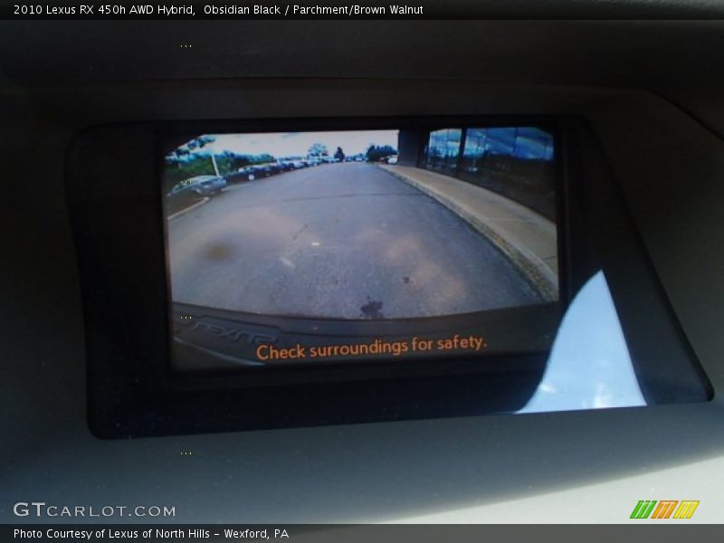 Obsidian Black / Parchment/Brown Walnut 2010 Lexus RX 450h AWD Hybrid
