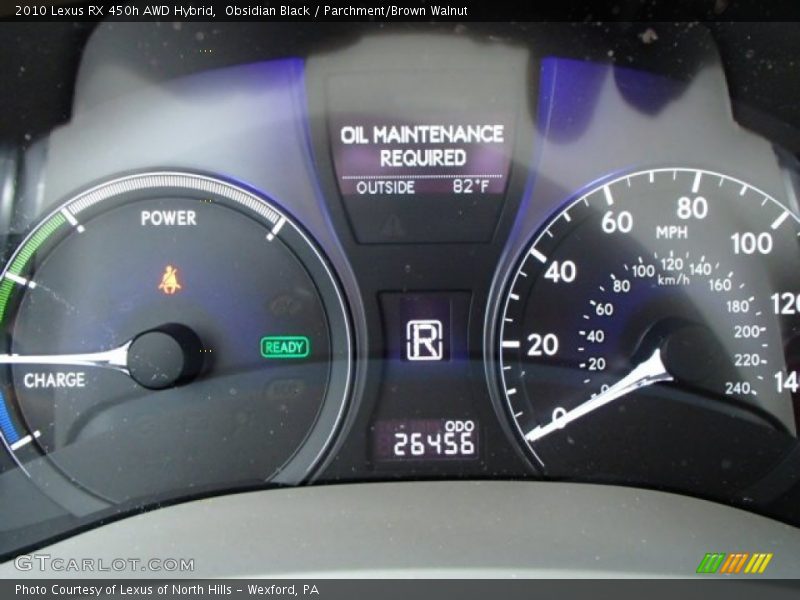 Obsidian Black / Parchment/Brown Walnut 2010 Lexus RX 450h AWD Hybrid