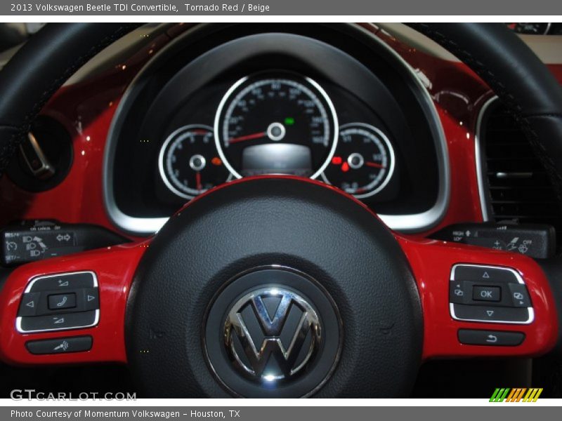 Tornado Red / Beige 2013 Volkswagen Beetle TDI Convertible