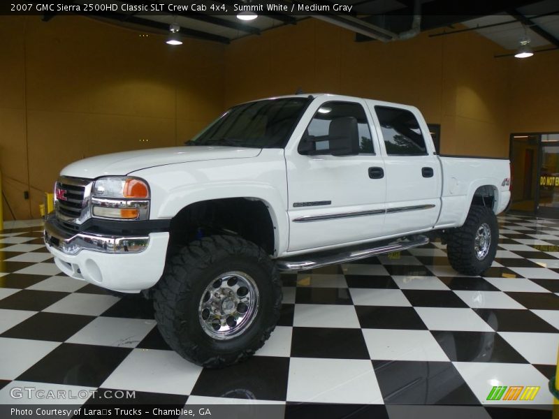 Summit White / Medium Gray 2007 GMC Sierra 2500HD Classic SLT Crew Cab 4x4