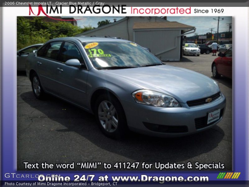 Glacier Blue Metallic / Gray 2006 Chevrolet Impala LT