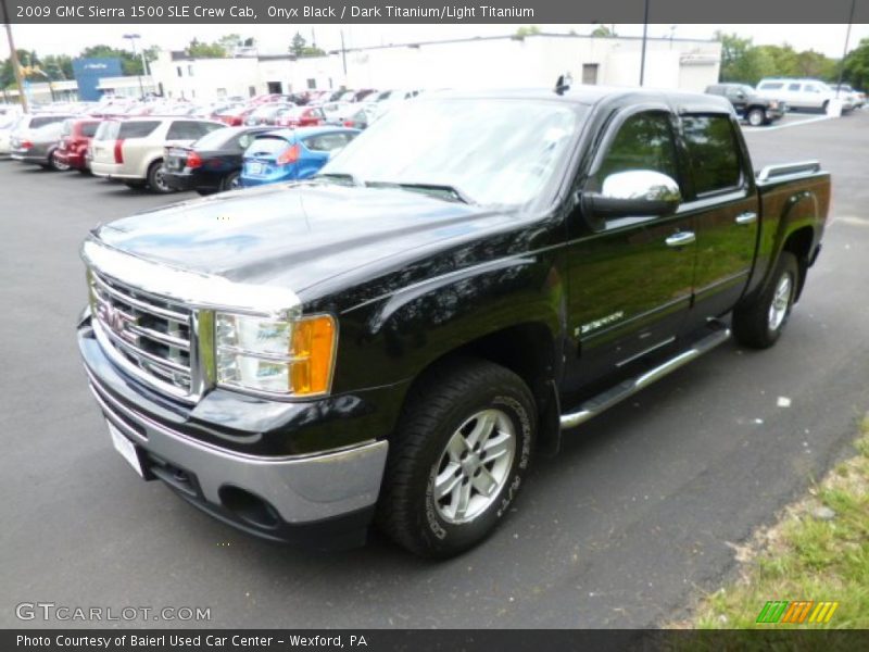 Onyx Black / Dark Titanium/Light Titanium 2009 GMC Sierra 1500 SLE Crew Cab