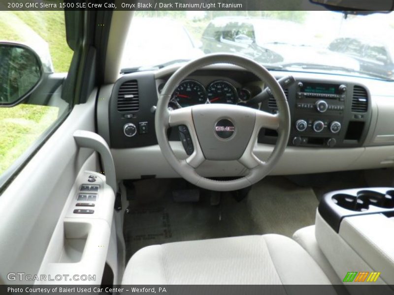 Onyx Black / Dark Titanium/Light Titanium 2009 GMC Sierra 1500 SLE Crew Cab