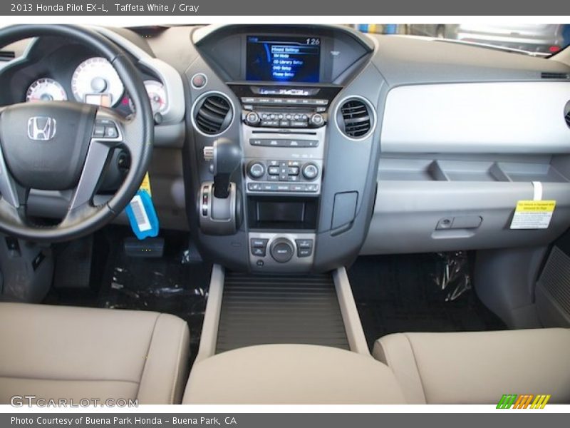 Taffeta White / Gray 2013 Honda Pilot EX-L