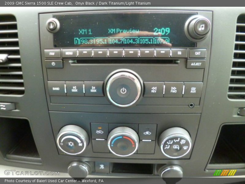 Onyx Black / Dark Titanium/Light Titanium 2009 GMC Sierra 1500 SLE Crew Cab