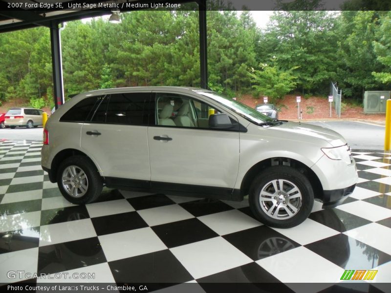 Light Sage Metallic / Medium Light Stone 2007 Ford Edge SE