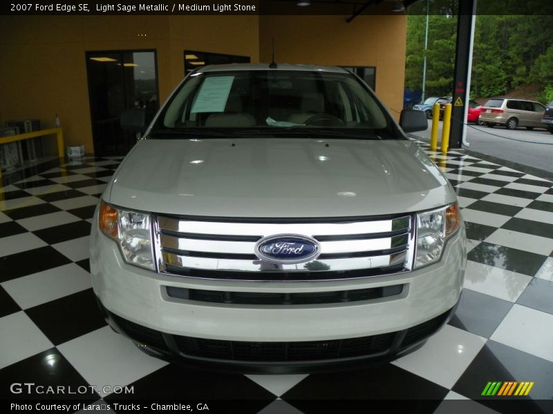 Light Sage Metallic / Medium Light Stone 2007 Ford Edge SE