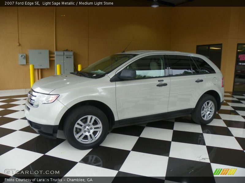 Light Sage Metallic / Medium Light Stone 2007 Ford Edge SE