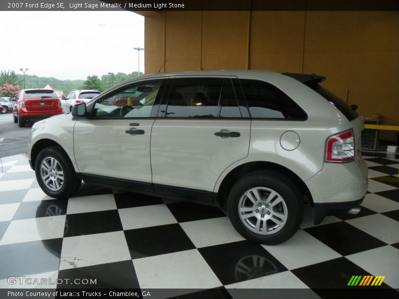 Light Sage Metallic / Medium Light Stone 2007 Ford Edge SE