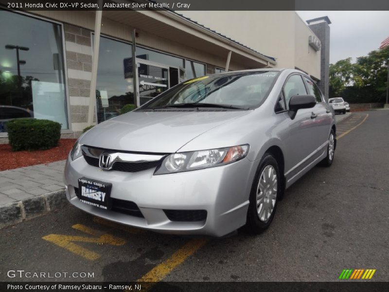 Alabaster Silver Metallic / Gray 2011 Honda Civic DX-VP Sedan