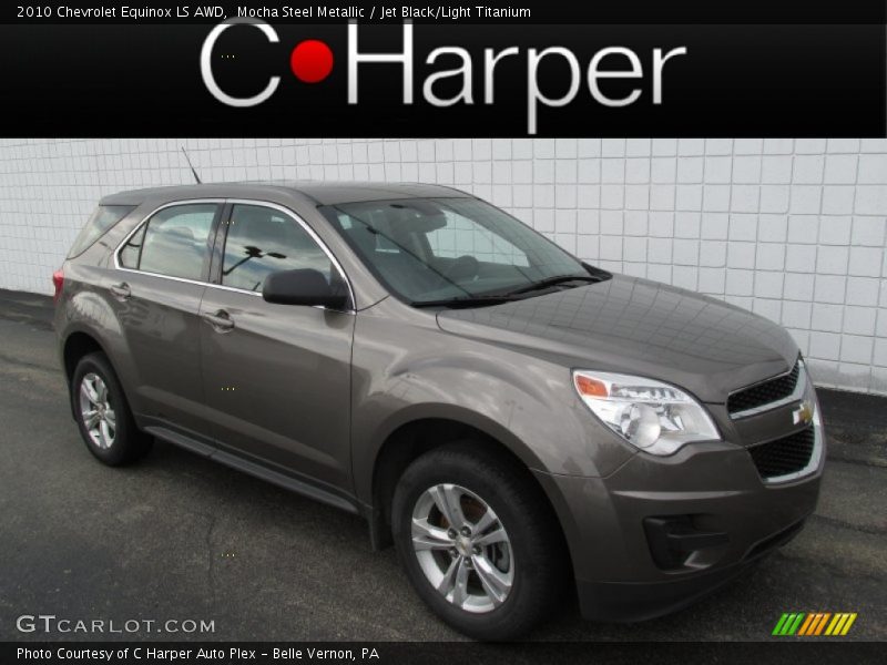 Mocha Steel Metallic / Jet Black/Light Titanium 2010 Chevrolet Equinox LS AWD