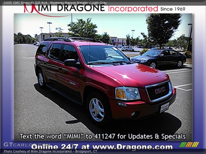 Monterey Maroon Metallic / Light Gray 2005 GMC Envoy XL SLE 4x4