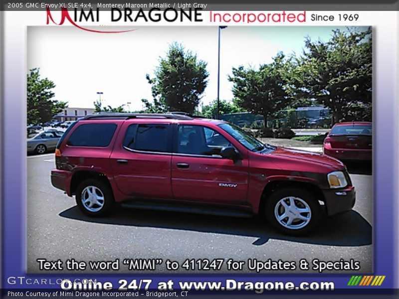 Monterey Maroon Metallic / Light Gray 2005 GMC Envoy XL SLE 4x4