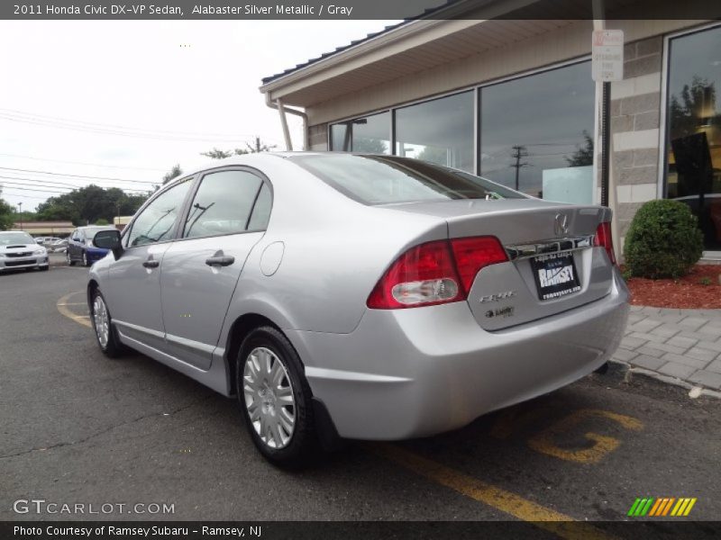 Alabaster Silver Metallic / Gray 2011 Honda Civic DX-VP Sedan