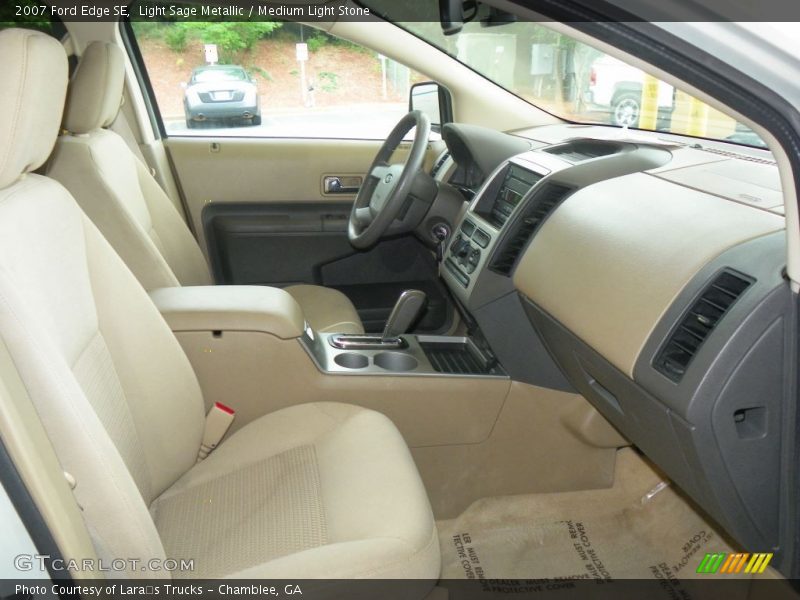 Light Sage Metallic / Medium Light Stone 2007 Ford Edge SE