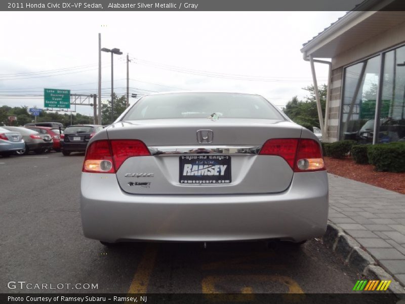Alabaster Silver Metallic / Gray 2011 Honda Civic DX-VP Sedan