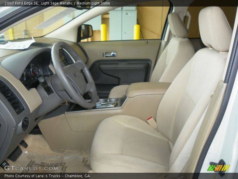 Light Sage Metallic / Medium Light Stone 2007 Ford Edge SE