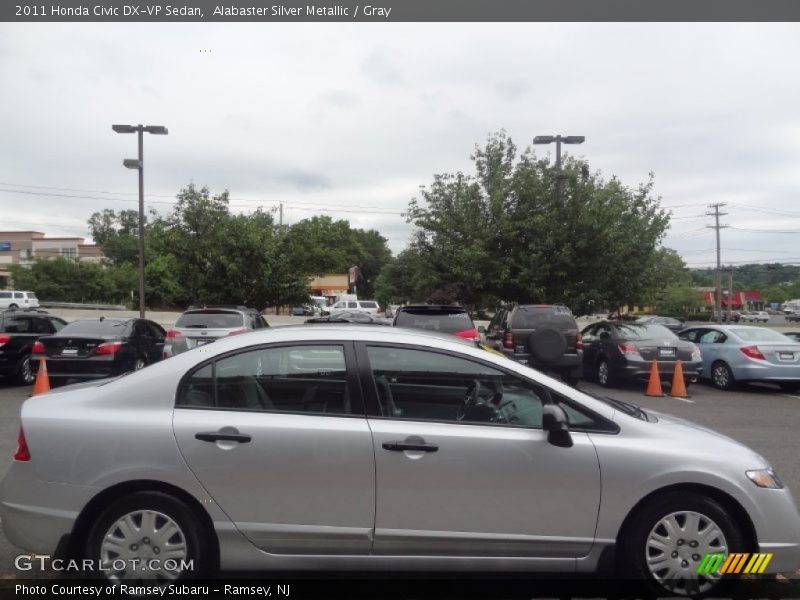 Alabaster Silver Metallic / Gray 2011 Honda Civic DX-VP Sedan