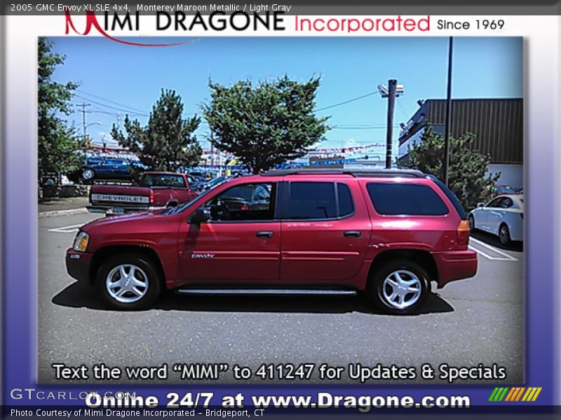 Monterey Maroon Metallic / Light Gray 2005 GMC Envoy XL SLE 4x4