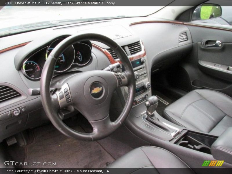Black Granite Metallic / Ebony 2010 Chevrolet Malibu LTZ Sedan