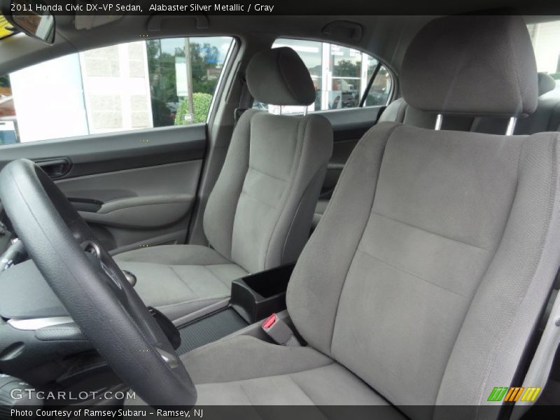 Alabaster Silver Metallic / Gray 2011 Honda Civic DX-VP Sedan