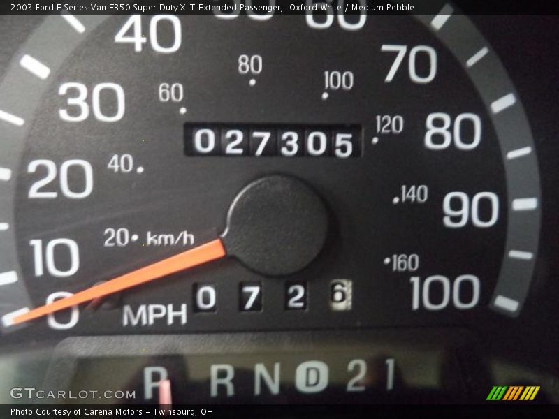 Oxford White / Medium Pebble 2003 Ford E Series Van E350 Super Duty XLT Extended Passenger