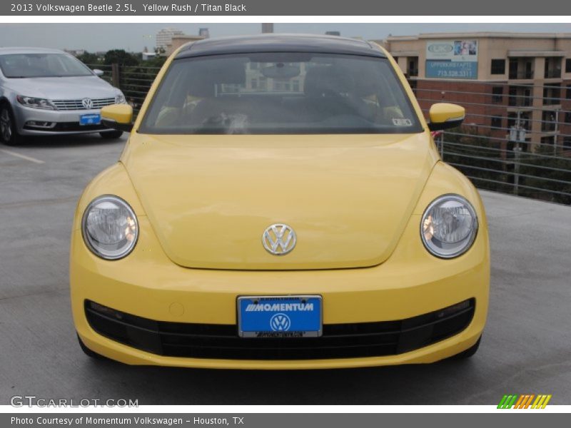 Yellow Rush / Titan Black 2013 Volkswagen Beetle 2.5L