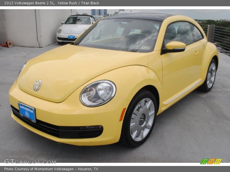 Yellow Rush / Titan Black 2013 Volkswagen Beetle 2.5L