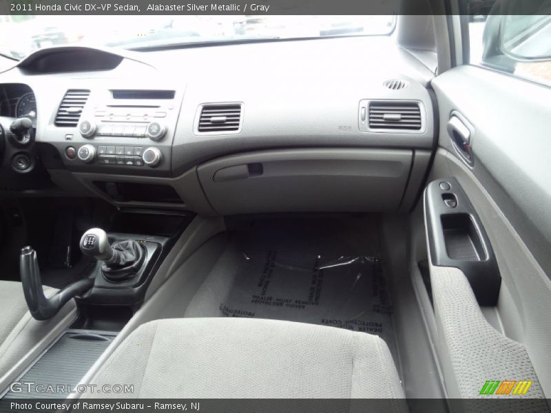 Alabaster Silver Metallic / Gray 2011 Honda Civic DX-VP Sedan