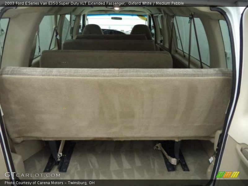 Oxford White / Medium Pebble 2003 Ford E Series Van E350 Super Duty XLT Extended Passenger