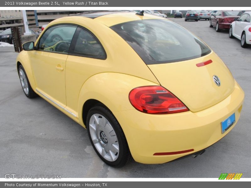 Yellow Rush / Titan Black 2013 Volkswagen Beetle 2.5L