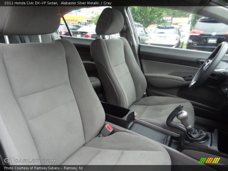 Alabaster Silver Metallic / Gray 2011 Honda Civic DX-VP Sedan