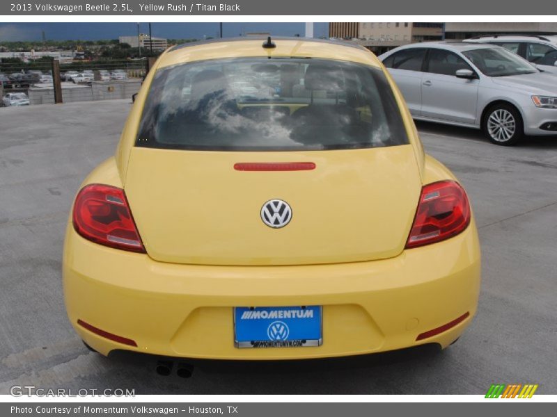 Yellow Rush / Titan Black 2013 Volkswagen Beetle 2.5L