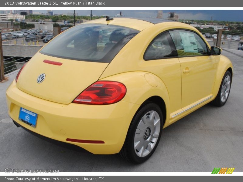 Yellow Rush / Titan Black 2013 Volkswagen Beetle 2.5L