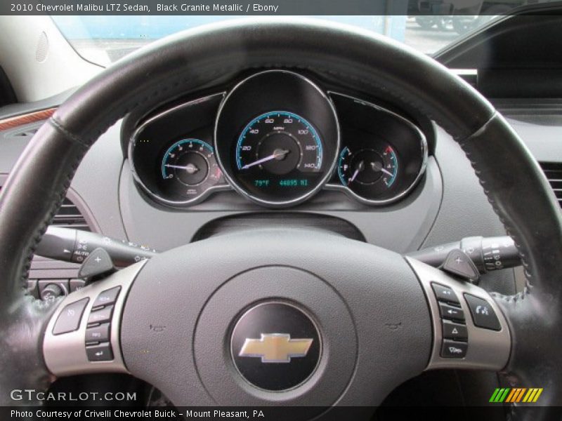 Black Granite Metallic / Ebony 2010 Chevrolet Malibu LTZ Sedan