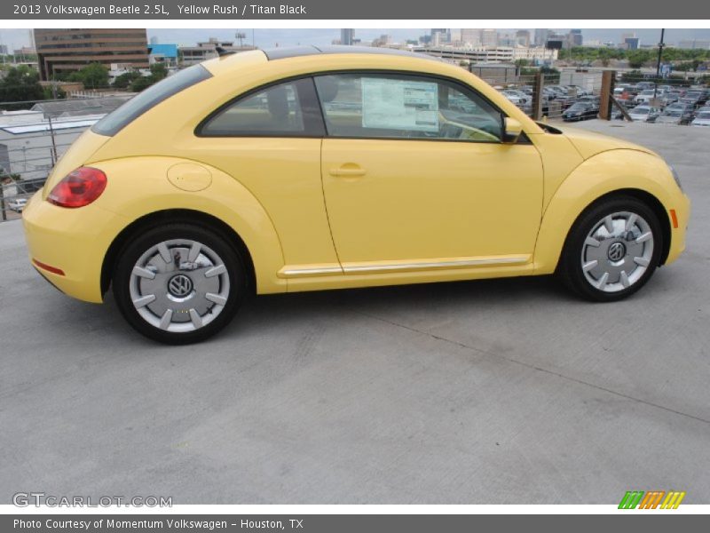 Yellow Rush / Titan Black 2013 Volkswagen Beetle 2.5L