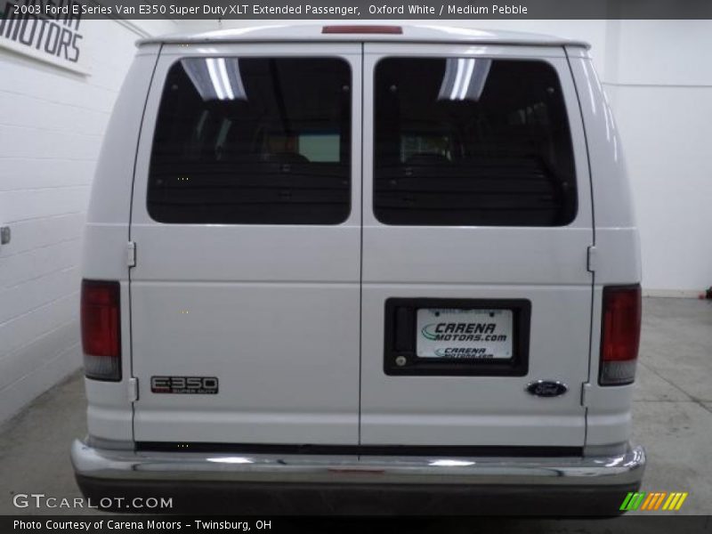 Oxford White / Medium Pebble 2003 Ford E Series Van E350 Super Duty XLT Extended Passenger