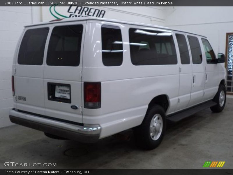 Oxford White / Medium Pebble 2003 Ford E Series Van E350 Super Duty XLT Extended Passenger