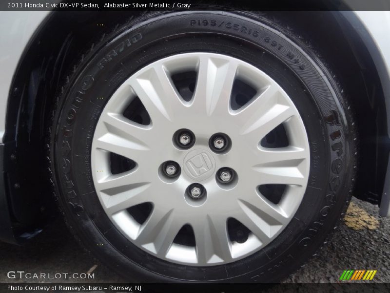 Alabaster Silver Metallic / Gray 2011 Honda Civic DX-VP Sedan