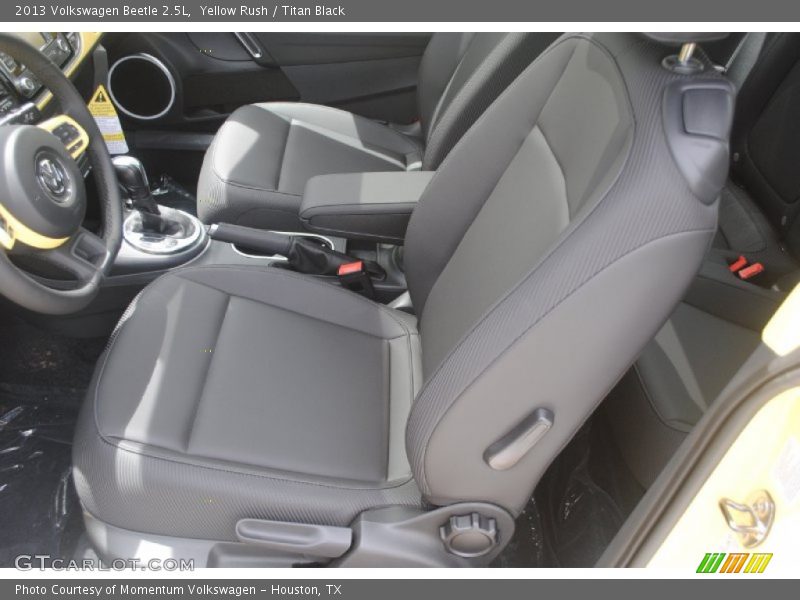 Yellow Rush / Titan Black 2013 Volkswagen Beetle 2.5L