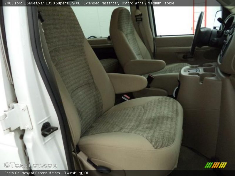 Oxford White / Medium Pebble 2003 Ford E Series Van E350 Super Duty XLT Extended Passenger