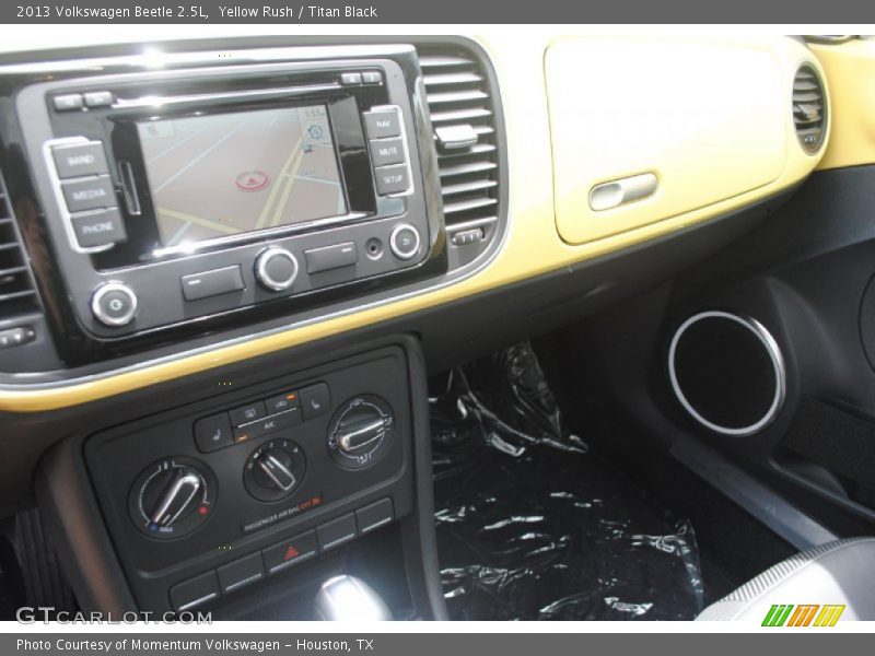 Yellow Rush / Titan Black 2013 Volkswagen Beetle 2.5L