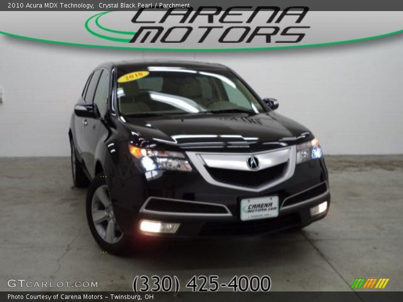 Crystal Black Pearl / Parchment 2010 Acura MDX Technology
