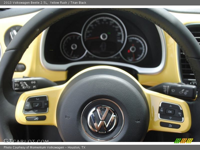 Yellow Rush / Titan Black 2013 Volkswagen Beetle 2.5L