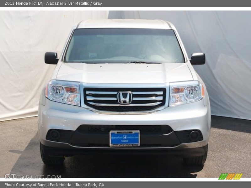 Alabaster Silver Metallic / Gray 2013 Honda Pilot LX