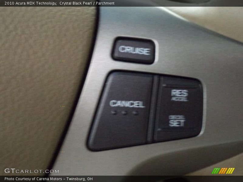 Crystal Black Pearl / Parchment 2010 Acura MDX Technology