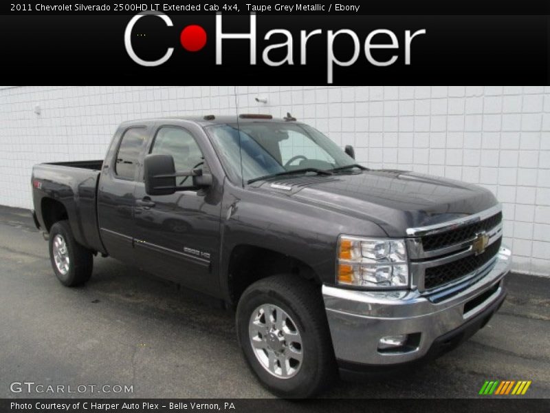 Taupe Grey Metallic / Ebony 2011 Chevrolet Silverado 2500HD LT Extended Cab 4x4