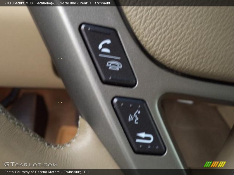 Crystal Black Pearl / Parchment 2010 Acura MDX Technology